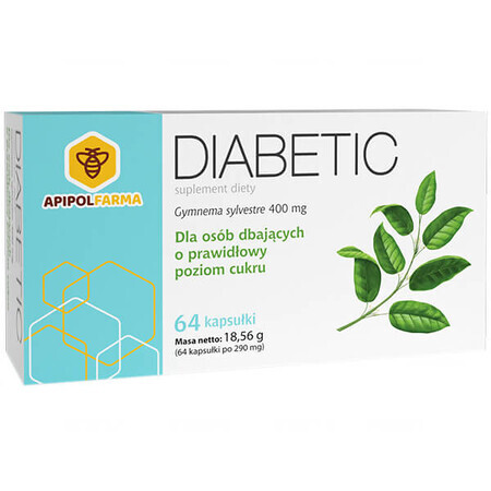 Diabetic, Gymnema sylvestre 400 mg, 64 capsule