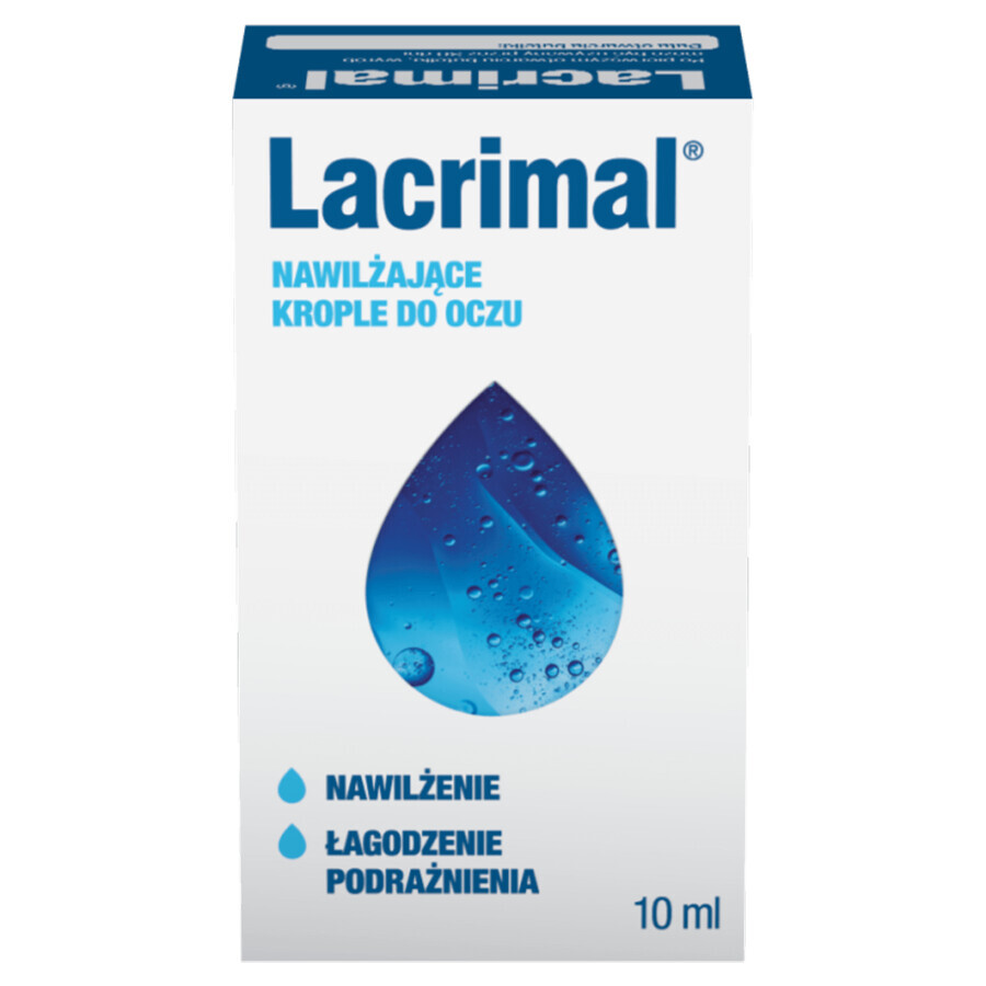 Lacrimal, moisturizing eye drops, 10 ml