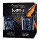 4Organic Men Power Set, beruhigender After Shave Balsam, Sensitive, 150 ml + Duschgel, Energy, 250 ml