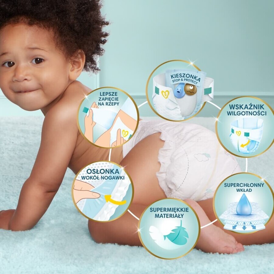 Pampers Premium Care, scutece, mărimea 7, 15+ kg, 108 buc