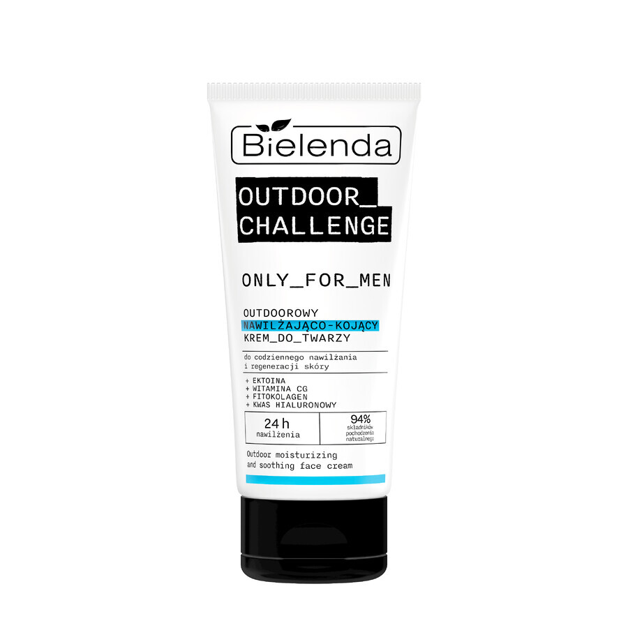 Bielenda Only for Men Outdoor Challenge, crème hydratante et apaisante pour le visage, 50 ml