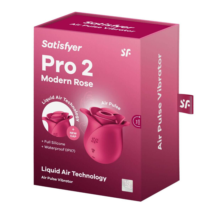 Satisfyer Pro 2 Modern Blossom, masaje clitoriano sin contacto, aire, rosa