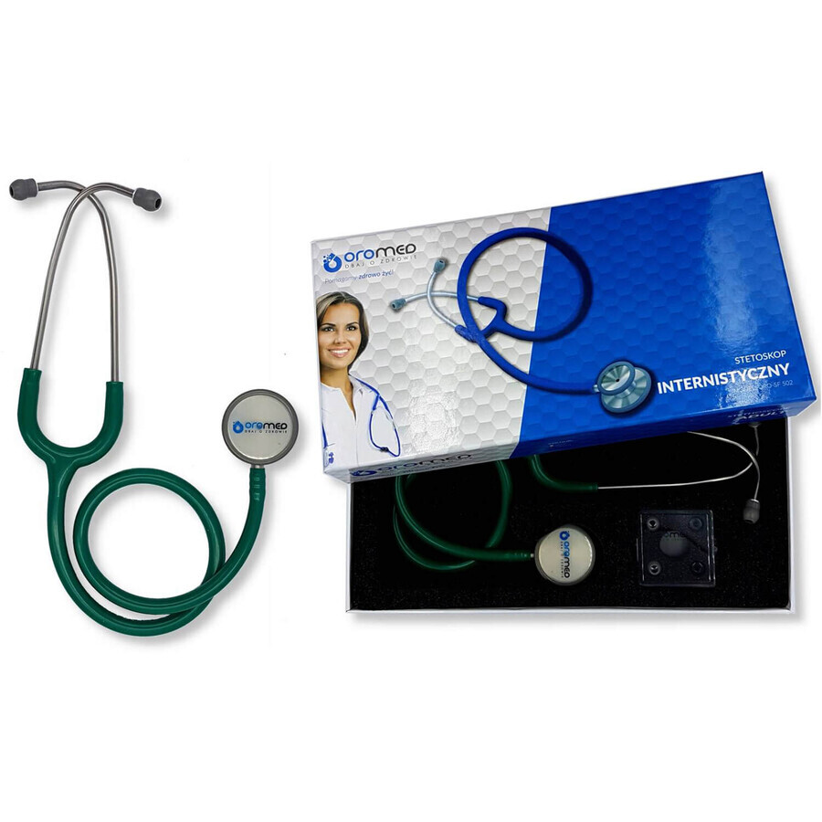 Oromed Oro SF502, internal medicine stethoscope, green