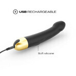 Dorcel Real Vibration M 2.0, vibrador realista, negro y dorado