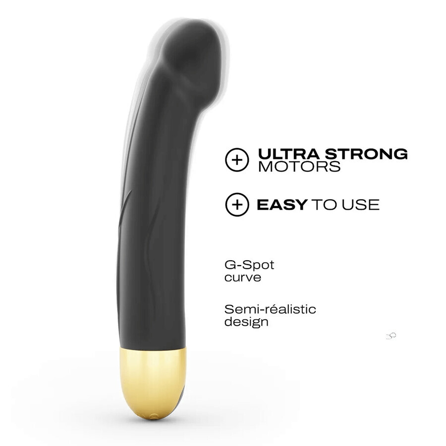 Dorcel Real Vibration M 2.0, vibrador realista, negro y dorado