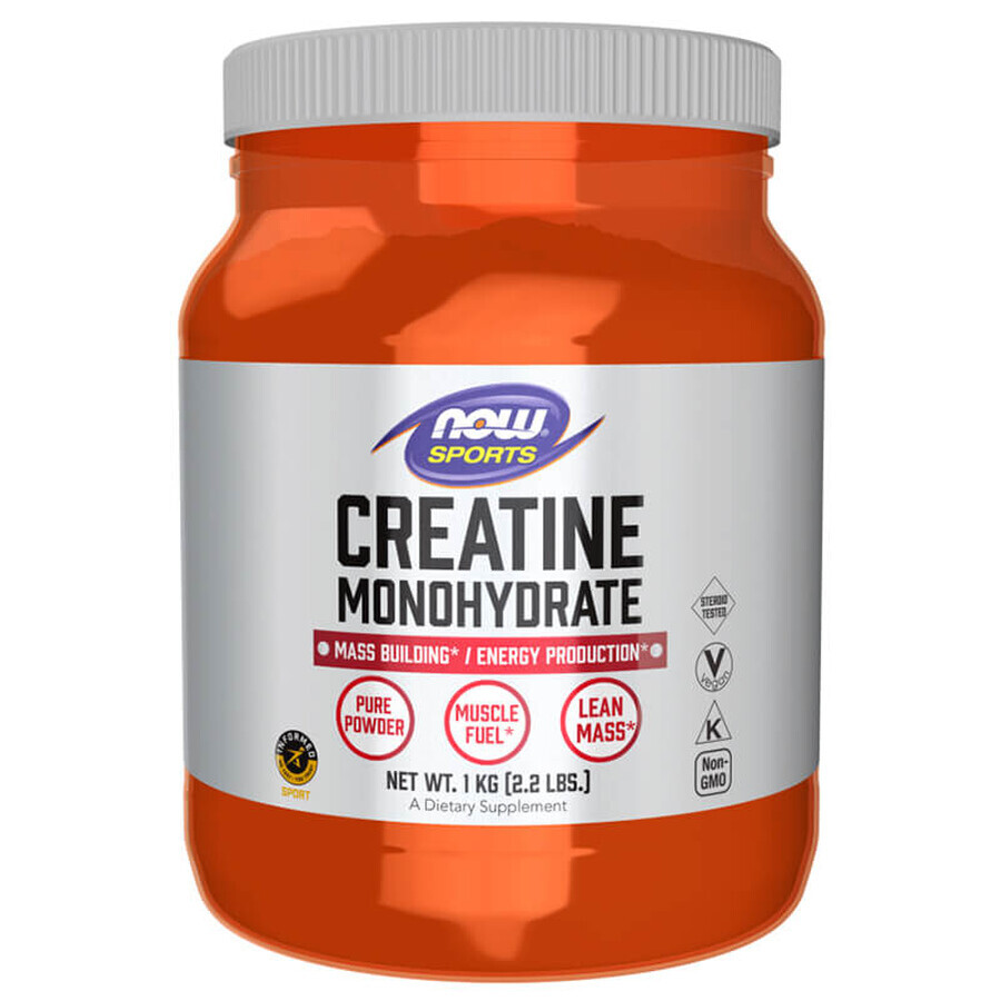 Now Sports Créatine monohydrate, poudre, 1 kg