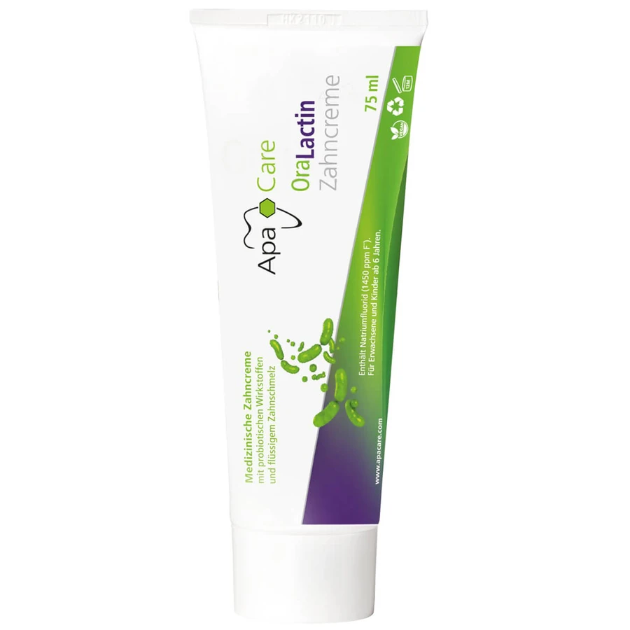 ApaCare OraLactin, pastă de dinți remineralizantă cu probiotice, 75 ml
