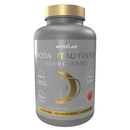 AcivLab Doda D'Eau Foods HashiGummies, Geleebonbons, Himbeergeschmack, 60 Stück