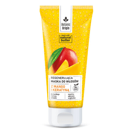 Botanic Origin regenerating hair mask with mango and keratin, 200 ml