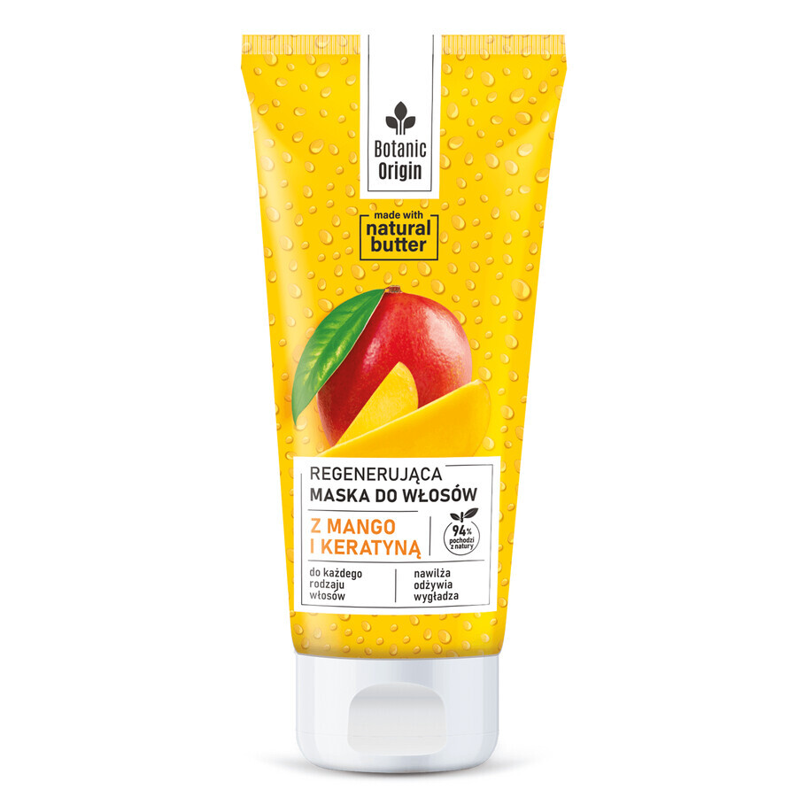 Botanic Origin regenerating hair mask with mango and keratin, 200 ml