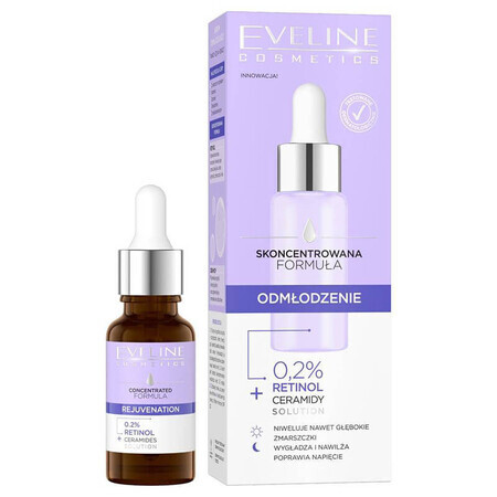 Eveline Cosmetics Formula concentrata, siero ringiovanente, 0,2% retinolo, 18 ml