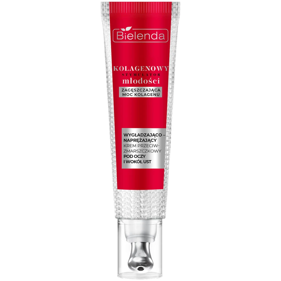 Bielenda Collagen Youth Stimulator, cremă antirid de netezire și întărire sub ochi și în jurul buzelor, 15 ml