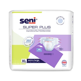 Seni Super Plus, Windeln, Extra Large, 130-170 cm, 10 Stück