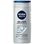 Nivea Men Silver Protect kit, espuma de afeitar 200 ml + bálsamo aftershave 100 ml + gel de ducha 250 ml + roll-on antitranspirante 50 ml