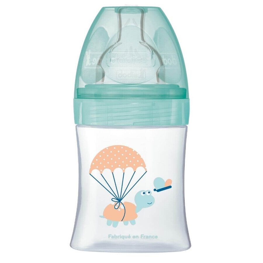 Flasche mit sensorischer Funktion und antikolikischem Flachsauger, Air, 0-6 Monate, 150 ml, Flow 1, Dodie