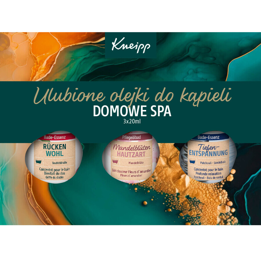 Kneipp Favourite Bath Oil Set, 3 x 20 ml