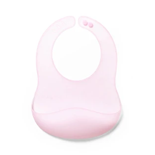 BabyOno, ultradünnes Silikon-Lätzchen, rosa, ab 6 Monaten, 1 Stück