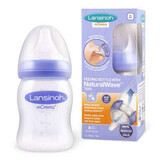 Biberon cu tetina din silicon flux lent Momma, 160 ml, Lansinoh