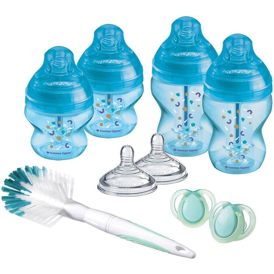 Tommee Tippee CTN ADVANCED ANTI-COLIC Neugeborenen Starter Kit, blau