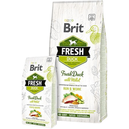 Brit Fresh duck with millet Active Run & Work 12 kg