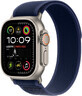 Apple Watch Ultra 2 (2024) 49mm, Nat&#252;rliches Titan mit blauem Streifen zieht M/L