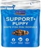 Fish4Dogs Puppy Leckerbissen f&#252;r Welpen zur Unterst&#252;tzung der Verdauung mit wei&#223;en Fischst&#252;cken und Pr&#228;biotika 150 g