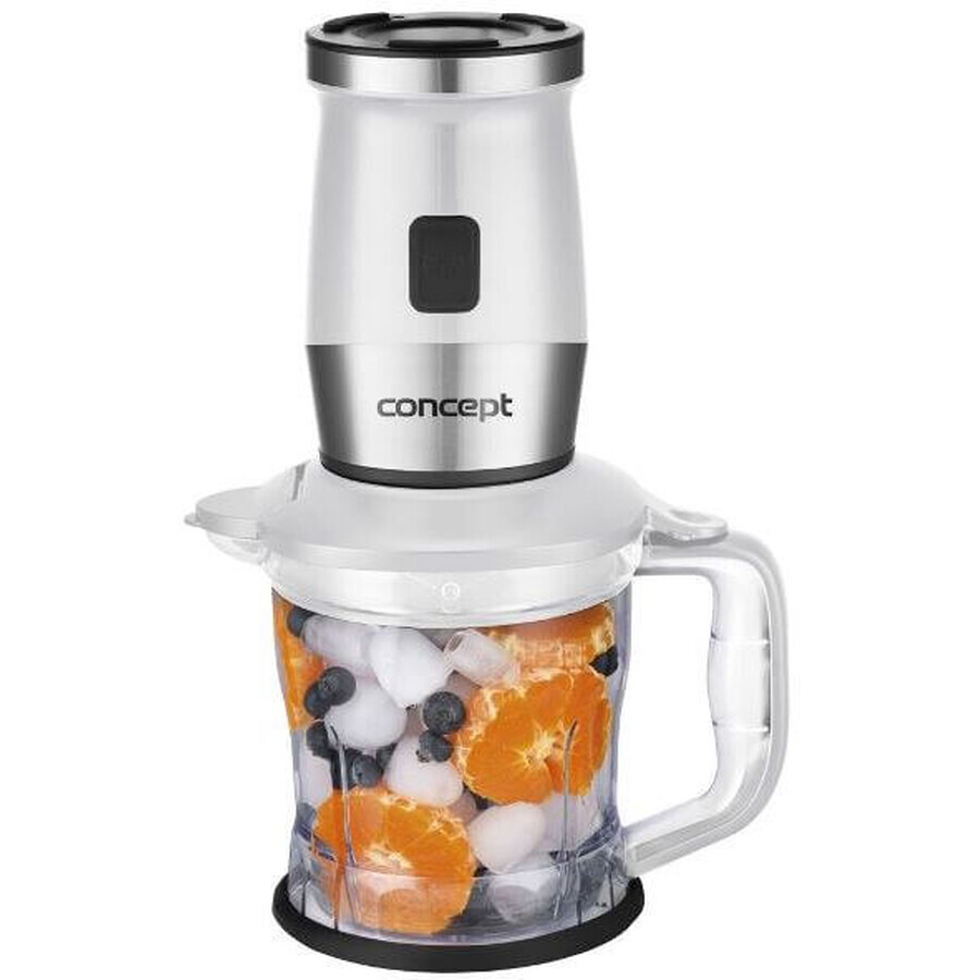 Concept SM3391 Făcător de smoothie + tocător + râșniță 700W 2x570ml+400ml alb