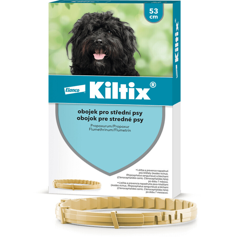 Kiltix Halsband für mittelgroße Hunde, Umfang 53 cm