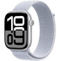 Apple Watch Series 10 GPS 42mm Silber Aluminium Geh&#228;use mit Sport Schnalle Blau Wolke