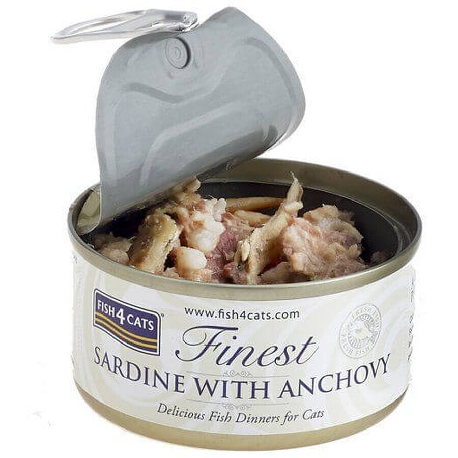 Fish4Cats Katzendosenfutter Feinste Sardinen mit Anchovis 70 g