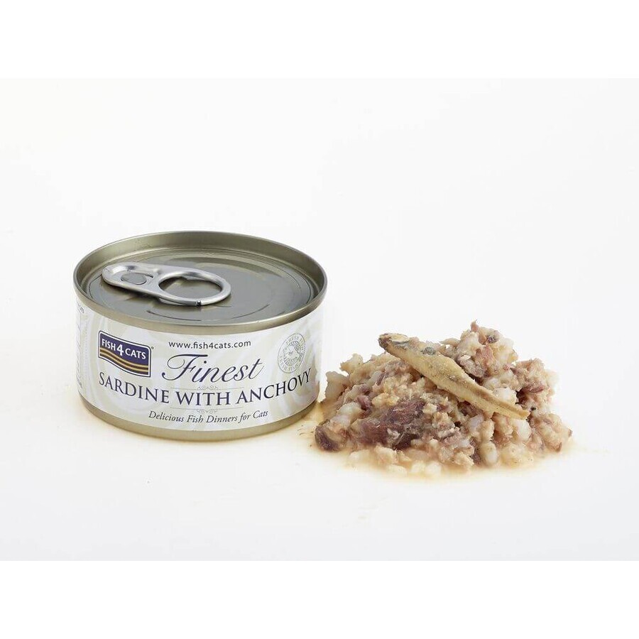 Fish4Cats Katzendosenfutter Feinste Sardinen mit Anchovis 70 g