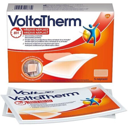 VoltaTherm heating patch for back pain relief 5 pieces