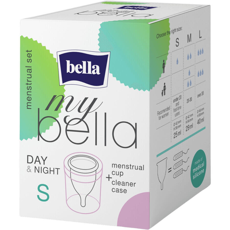 Bella Menstruationstasse + Reinigungshülse Größe S