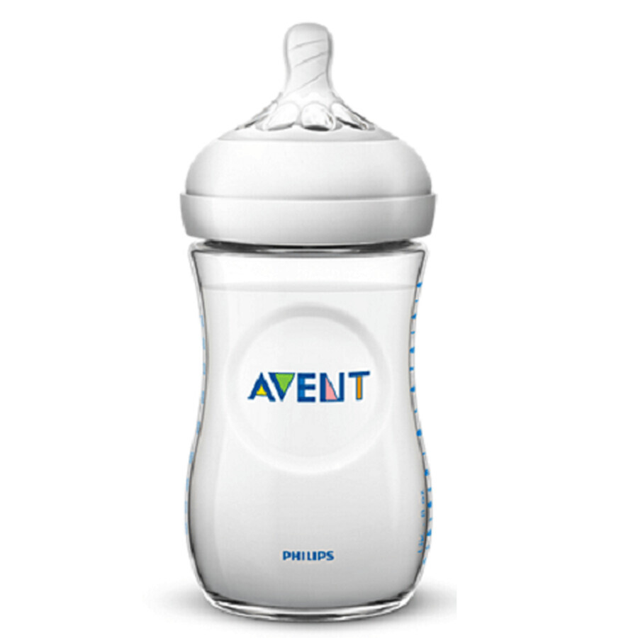 Biberon Natural, +1 luna, 260 ml, SCF033/17, Philips Avent