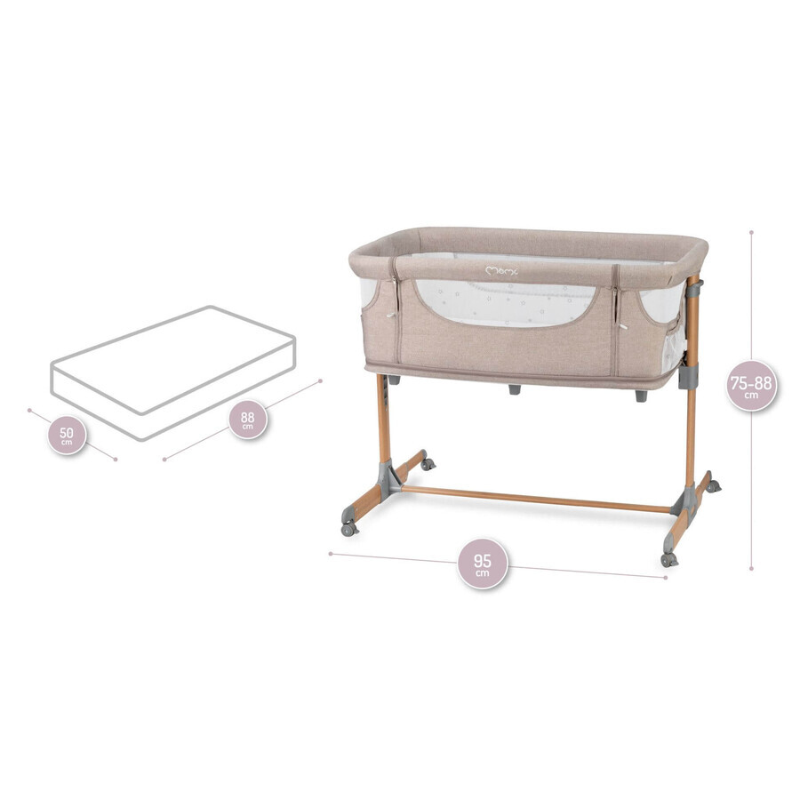 MoMi Kinderbett SMART BED 4in1 beige