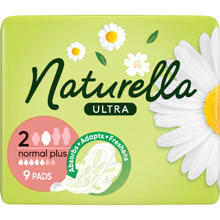 Naturella Ultra Normal Plus Größe 2 Einsätze mit Flügeln 9 Stück