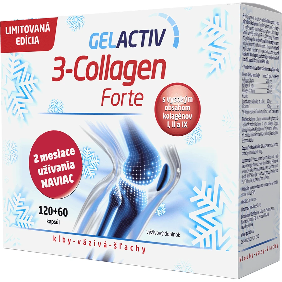 GelActiv 3-Collagen Forte Geschenkpackung 180 Kapseln