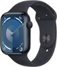 Apple Watch Series 9 GPS 45mm Midnight Aluminiumgeh&#228;use mit Midnight Sportband - M/L