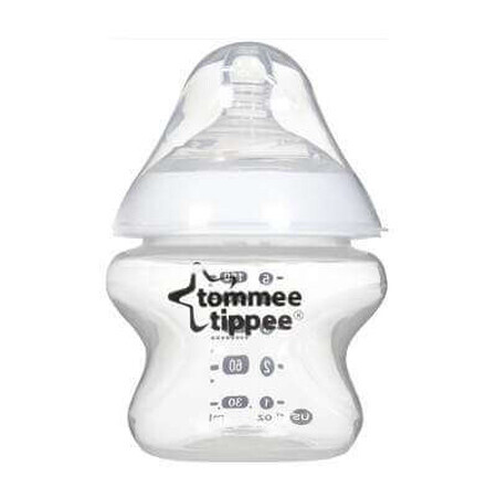PP-Flasche mit Silikonsauger Closer to Nature, +0 Monate, 150 ml, Tommee Tippee