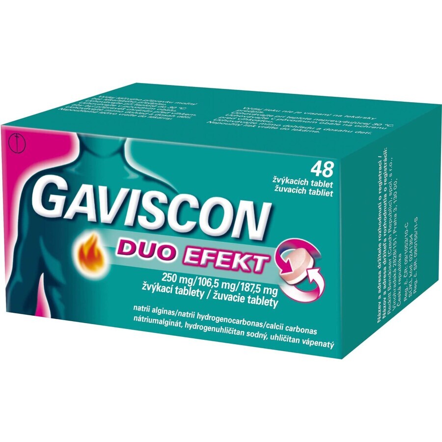 Gaviscon Duo Effect Kautabletten 48 Stück