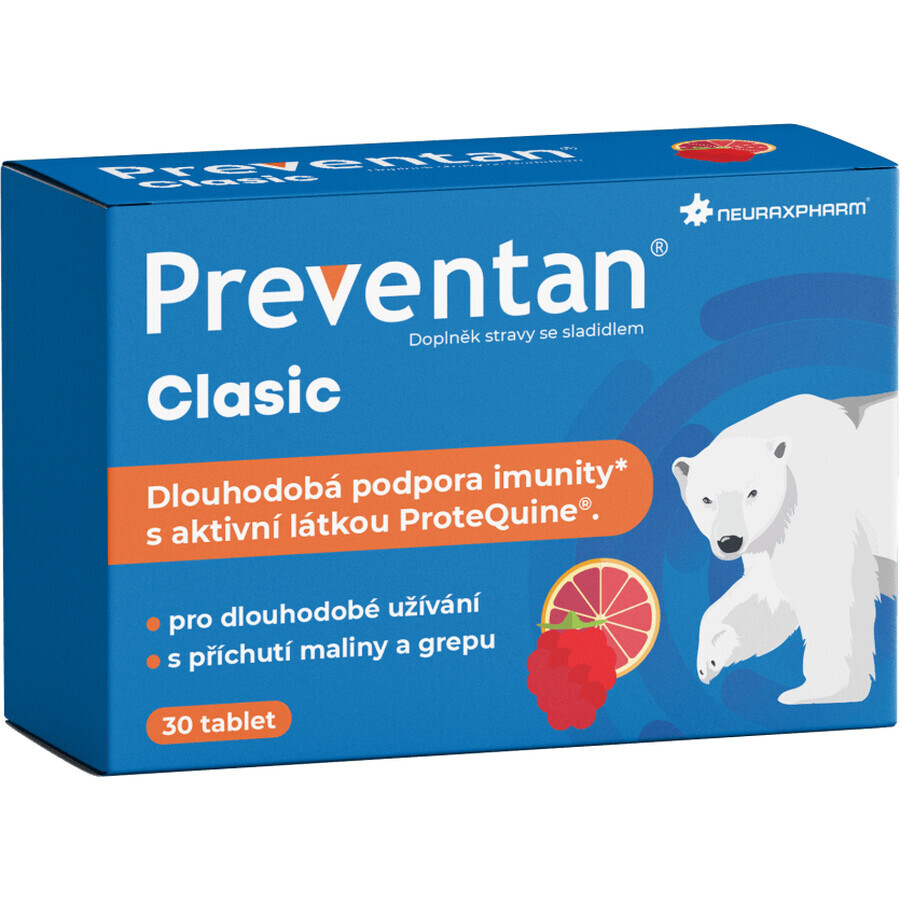 Neuraxpharm Preventan Classic mit Himbeer- und Grapefruitgeschmack 30 Tabletten