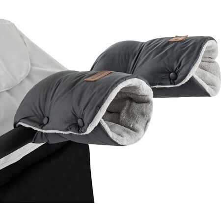 Petite&Mars Jasie Jasie Manchette/gants pour poussette Gris anthracite