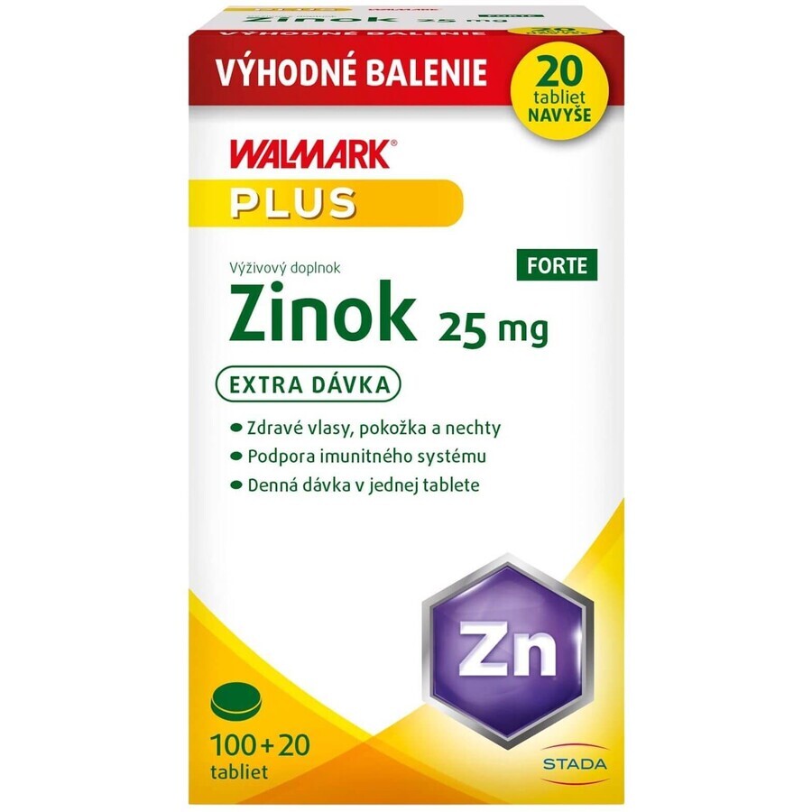 Walmark Zink Forte 25 mg Promo 120 Tabletten