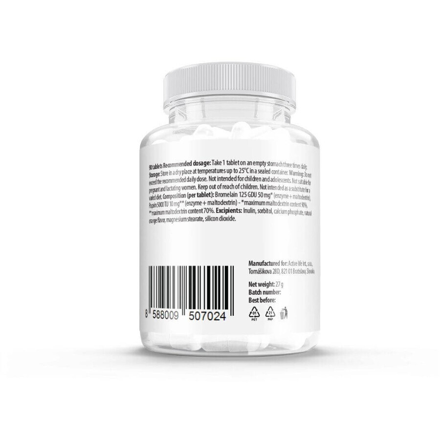 Zerex Broméline + Papaïne - pour une meilleure digestion 90 softgels