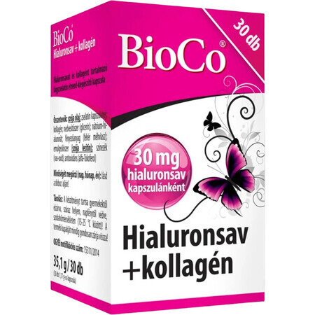 BioCo Hyaluronsäure + Kollagen 30 Kapseln