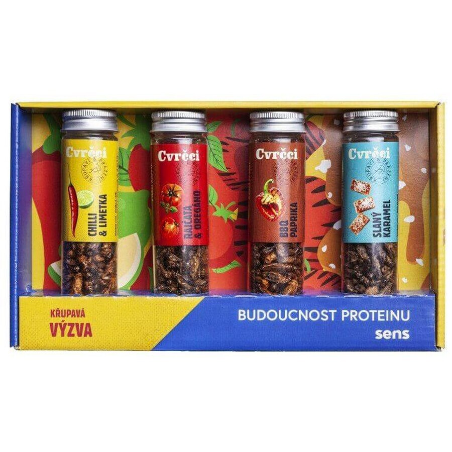 Sens Crispy & Roasting Crickets - Coffret de 4 saveurs 4 x 20 g