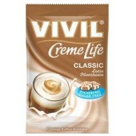 Vivil Bonbons Bonbons Creme Life Classic suikervrije koffiesmaak druppels 110 g