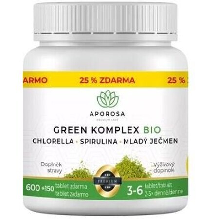 Aporosa Green Complex Bio Chlorea Bio junge Gerste 750 Tabletten