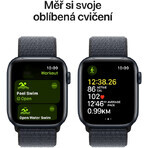 Apple Watch SE GPS + Cellular 44mm carcasă din aluminiu Midnight cu buclă sport Ink