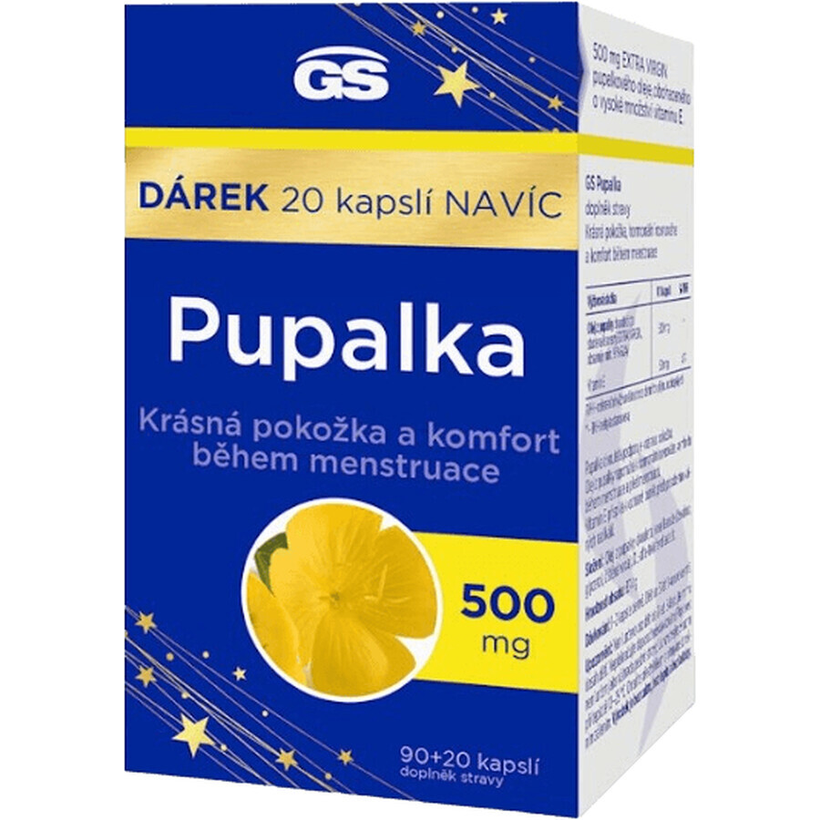 GS Pupalka 500 mg, 90 + 20 Kapseln